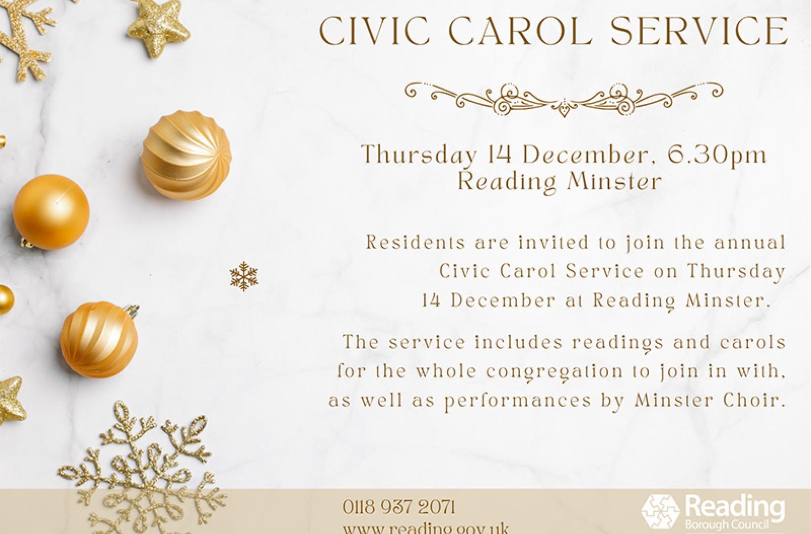 Civic Carol Service 2023 What s On Reading